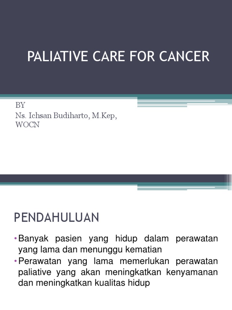Palliative Care for Cancer Patients | PDF