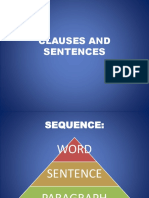 Clauses and Sentences