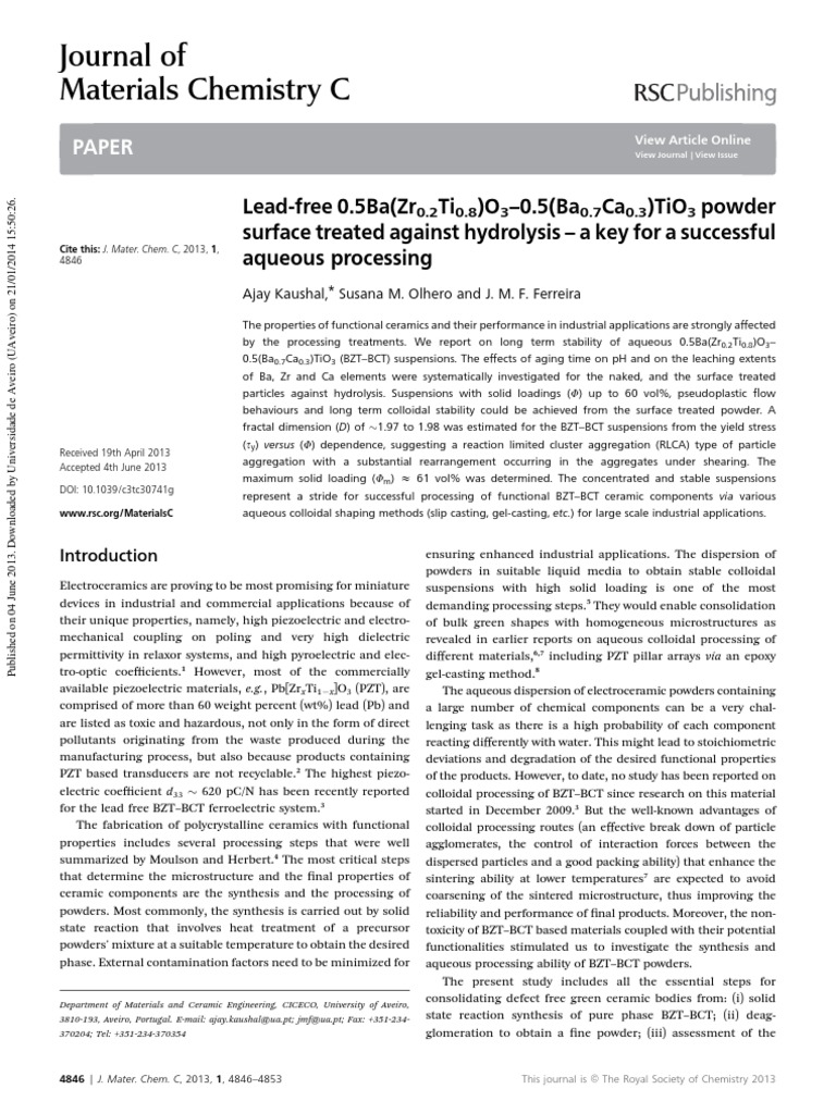 0 F 31752 F 3708 B 38 Da 1000000 | PDF | Piezoelectricity | Rheology