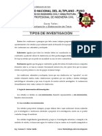 04 Tipos de Investigación