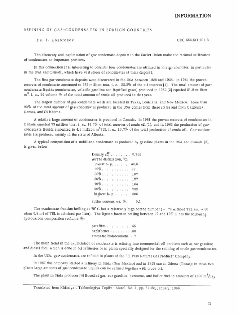 Gas Condensate PDF | PDF | Oil Refinery | Gasoline