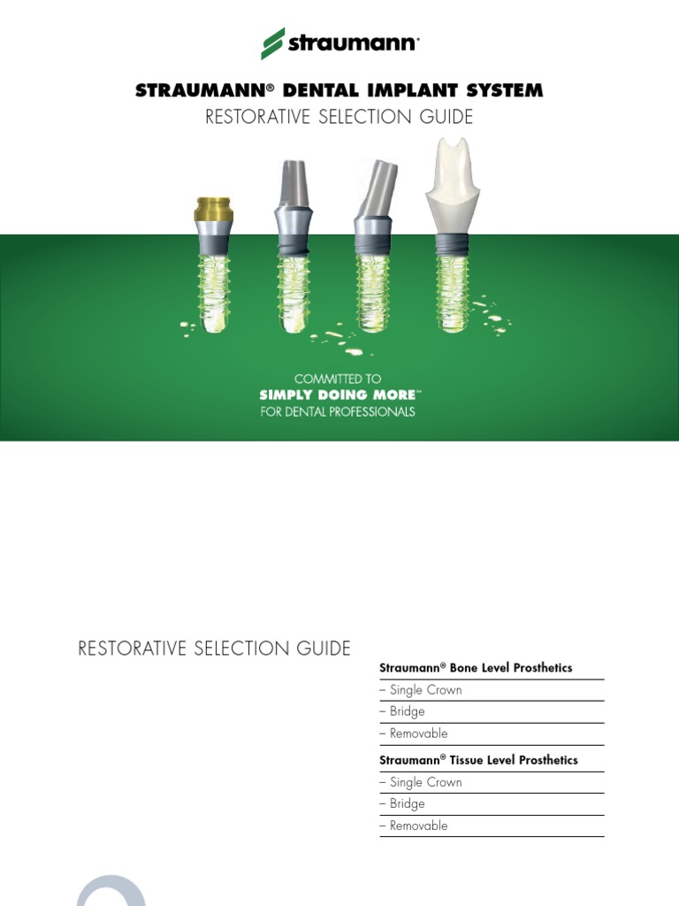 Straumann Catalogue Cementatble Abutments PDF Dental Implant Mouth