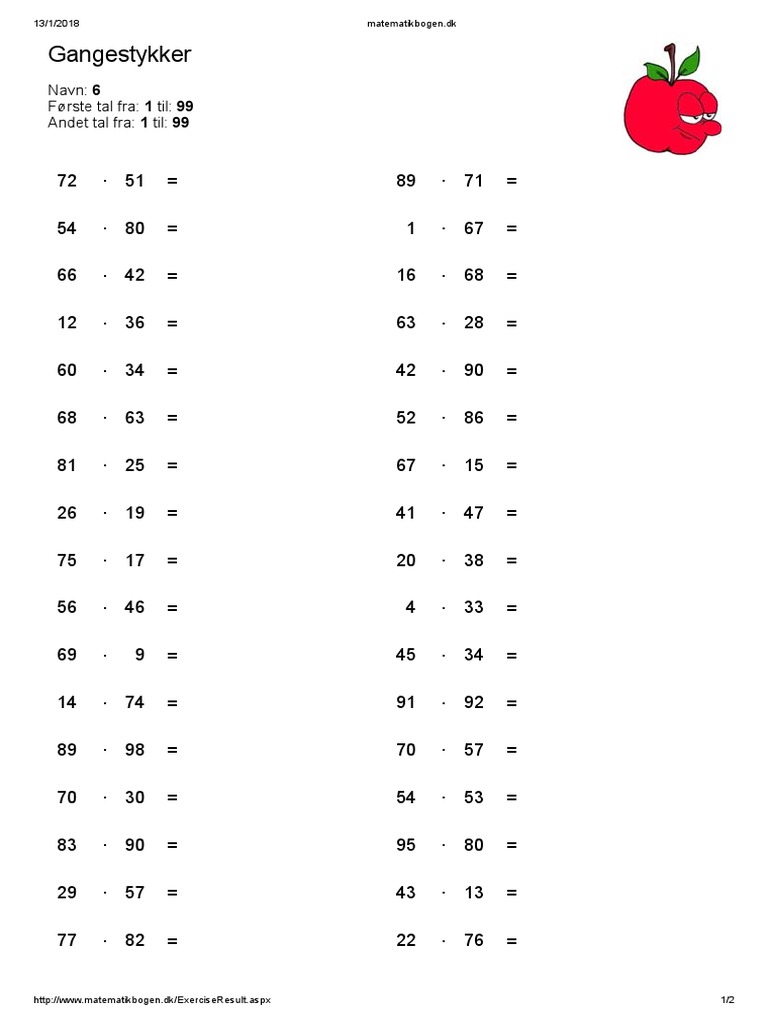 Matematikbogen Gange PDF