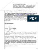 The Principle of Step Up and Step Down Transformer