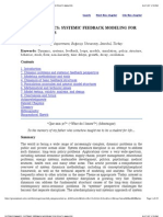 Systemic Feedback Modeling for Policy Analysis Using System Dynamics Concept