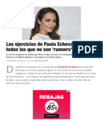 Paula Echevarría y sus ejercicios para todas las que no son 'runners'