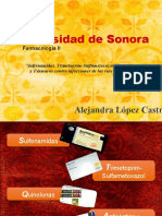 Sulfonamidas, Trimetoprim-Sulfametoxazol, Quinolonas y Fármacos Contra Infecciones de Las Vías Urinarias - Alejandra López Castro