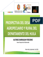 Prospectiva Del Desarrollo Agropecuario y Rural Del Departamento Del Huila 2016
