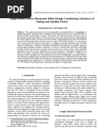 Single-Tuned Passive Harmonic Filter Design Considering Variances of Tuning and Quality Factor PDF