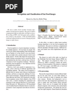 Shaoyu Lu, Sina Lin, Beibei Wang, Recognition and Classification of Fast Food Images