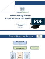 Revolutionising Concrete Carbon Nanotube Enriched Concrete: Greg Solomon