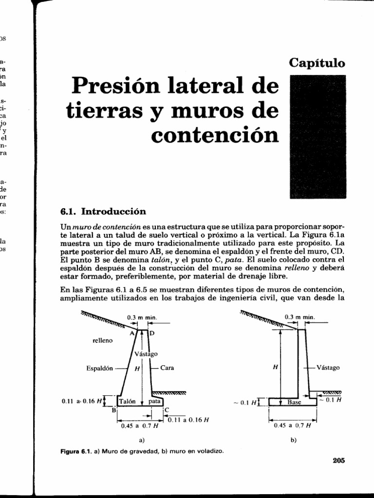 Mecánica de Suelos - Peter Berry, David Ried (Cap6. Presión Lateral de ...