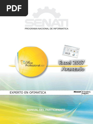 Curso Excel Avanzado Senati Pdf Estilo Ficcion Tecnologia Digital