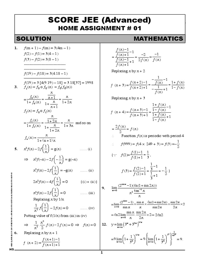 Maths Solutions01 Pdf Deductive Reasoning Teaching Mathematics