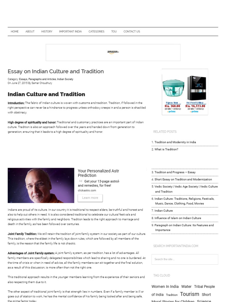 essays on indian culture