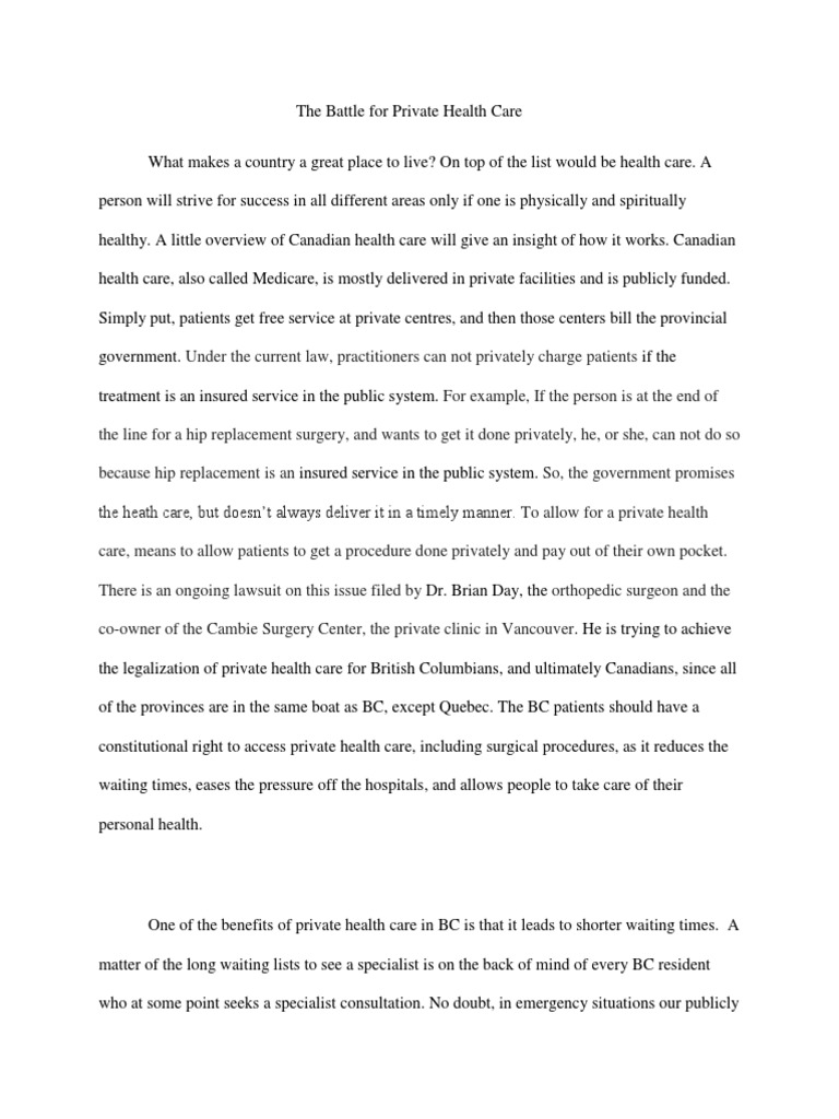 Single payer healthcare image