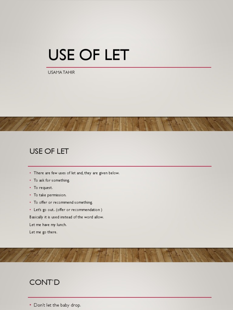 Understanding the Use of 