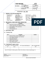 SITE INSPECTION TEST RECORD FOR DISTANCE AND DEF RELAY