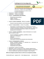 Estructura Del Proyecto de Investigación