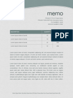 Plantilla Memo Word Cuatro