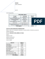 Ejercicios Liquidaciones Remuneraciones