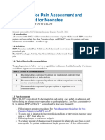 Guidelines For Pain Assessment and Management For Neonates