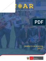 Prospecto de Admision Coar 2017 PDF