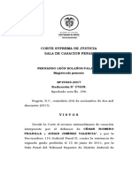 CAUSALES DE ASUENCIA DE RESPONSABILIAD - ORDEN LEGITIMA - CASO BOMBARDEO EN SANTO DOMINGO ARAUCA- SP19623-2017(37638).pdf