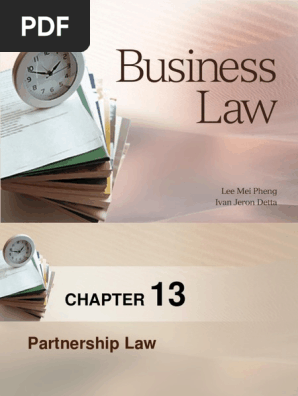 Chapter 4 - Partnership  PDF  Partnership  Assignment (Law)