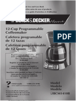 OEM Black and Decker BCM1410B-01 Duralife Glass Carafe 