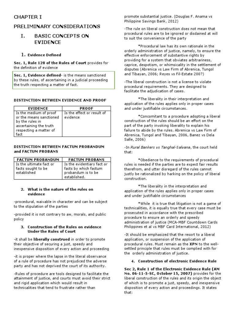 Understanding Evidence Rules in Law | PDF | Evidence (Law) | Evidence