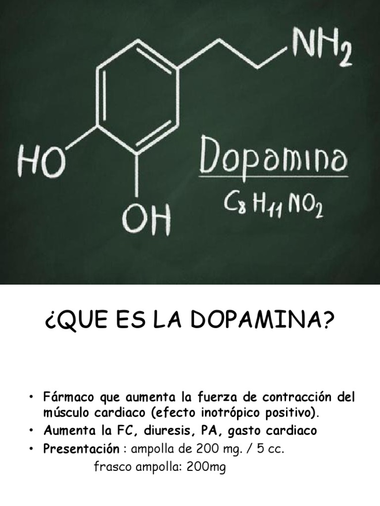 Uso y Presentación de Dopamina y Dobutamina | PDF | Corazón | Sistema ...