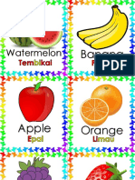Fruits Flashcard