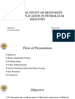 Swelling Study of Bentonite Clay: Application in Petroleum Industry