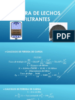 Calculo de Lechos Filtrantes