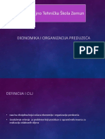 Ekonomika I Organizacija Preduzeca