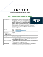 Computational Oncology Training Alliance: ESR 7 - Inferring Tumour Evolution and Migration