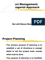 Approaches in Proj Mgmt