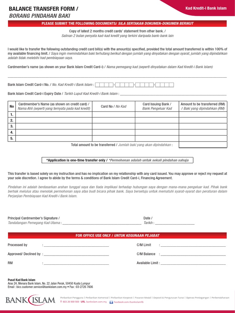 Bic Balancetransferform 0802131