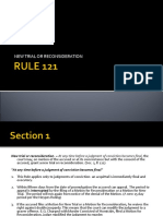 RULE 121 Report Criminal Procedure