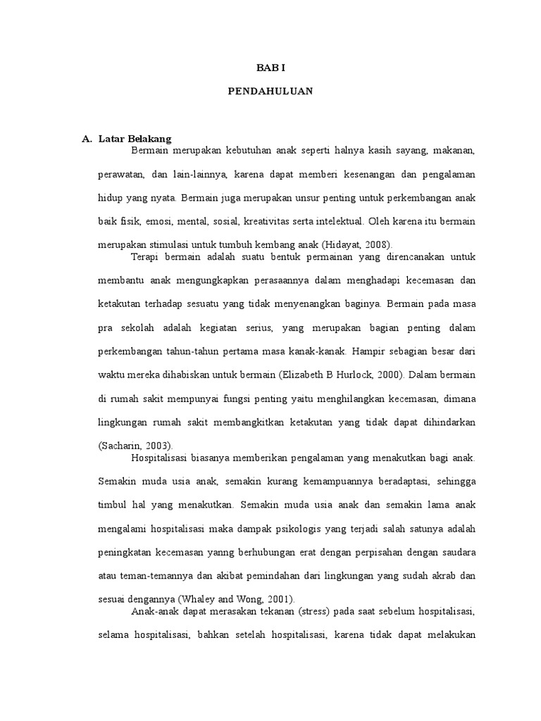 Proposal Terapi Bermain Origami