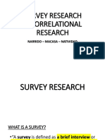 Survey & Correlational