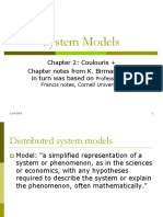 System Models: Chapter 2: Coulouris + Chapter Notes From K. Birman's That in Turn Was Based On