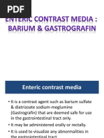 Enteric Contrast Media