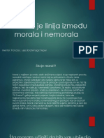 Tanka Je Linija Između Morala I Nemorala