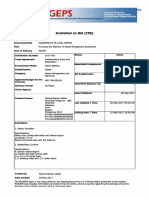 Bid Notice Abstract: Invitation To Bid (1TB)