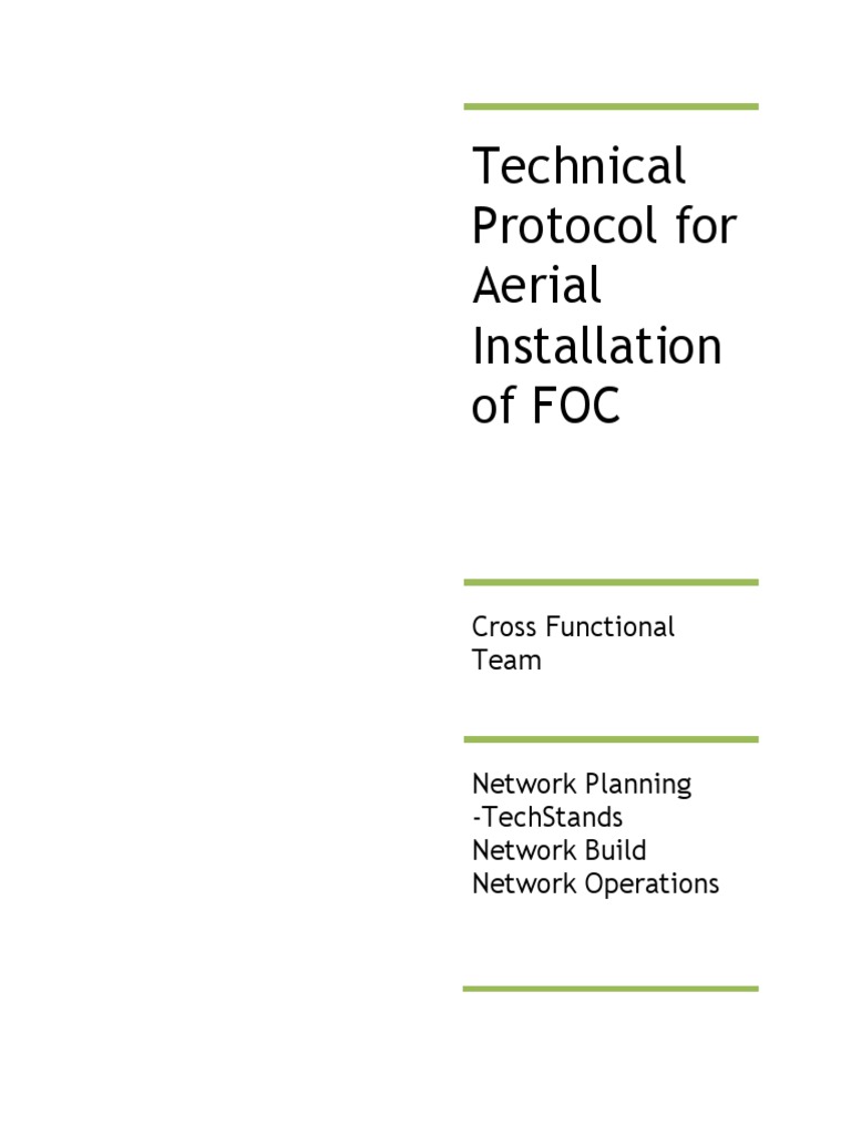 Aerial Fiber Optic Cable Installation Standards | PDF | Antenna (Radio ...