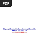 Download Highway Material Testing Laboratory Manual by Khanna and Justo PDF by Srinivas P SN369115438 doc pdf