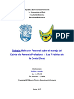Reflexión Personal y Los 7 Hábitos de La Gente Eficaz - Esleiny Luzardo