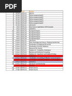 DA Schedule Nov